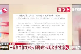 一篇初中作文喊价50元！多家平台存在暑假作业代写业务！