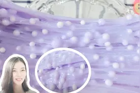 无硼砂，桃子自制紫薯捏捏乐，捏起来声音怎么这么奇怪呢视频封面