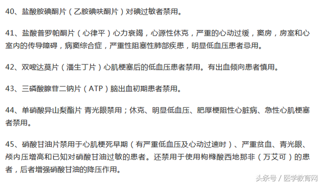 医生护士收藏：阿奇霉素、阿司匹林……52种常用药物禁用汇总！