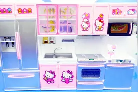 HelloKitty 凯蒂猫的综合大厨房 凯蒂猫自己动手做饭吃 日本食玩