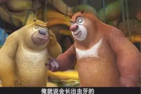 熊出没：熊二蛀牙了，自创熊氏麻醉法，熊大帮拔牙，太搞笑了！视频封面