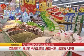 钱花在哪了？7月份江苏CPI同比上涨2.5% 暑期出游、教育投入较高