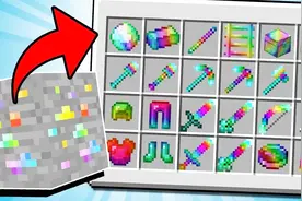 我的世界：发现彩虹矿石，原来还可以做这么多工具？