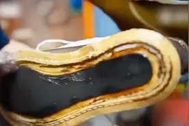 百年制鞋厂手工制作皮鞋过程，每年可生产10000双鞋！