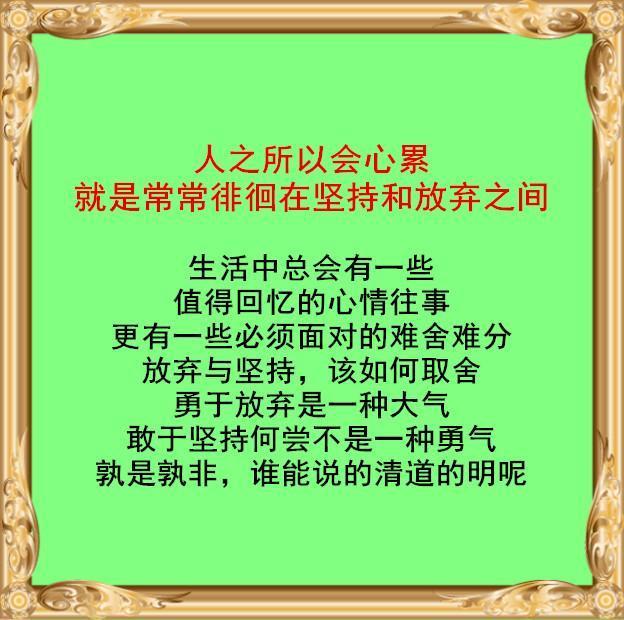 九句话,送给最近心烦,心累,心痛,心情差的你