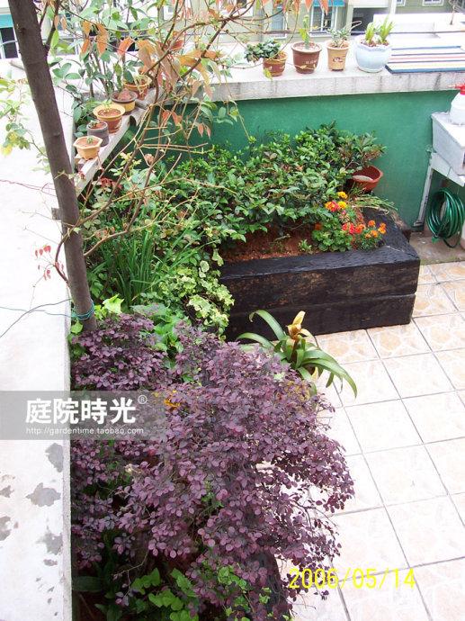 庭院的元素——花坛篇枕木花坛