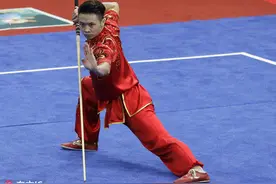 吴照华舞刀弄棍帅翻全场 亚运会武术男子器械全能夺金图片