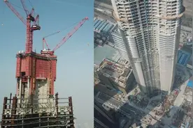 武汉在建国内第一高楼“迫降”181米