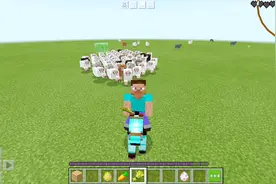 我的世界：骑着钻石马从40个方块的高度跳下，钻石马铠真的厉害