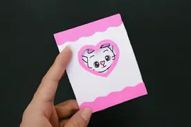 打开会吐舌头的立体贺卡，给老师一个惊喜！教师节手工卡片制作