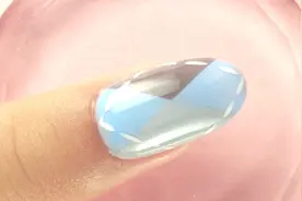 简单优雅的毛衣美甲教程分享