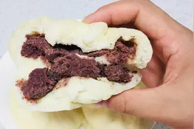 豆沙包新做法，不需要二次醒发，节约时间，蓬松不塌陷，太香了