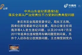 免职！党内严重警告处分！中共山东省纪委通报5起典型问题！视频封面