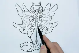 好看又漂亮的安琪儿女神简笔画，画法简单详细，小朋友都很喜欢视频封面