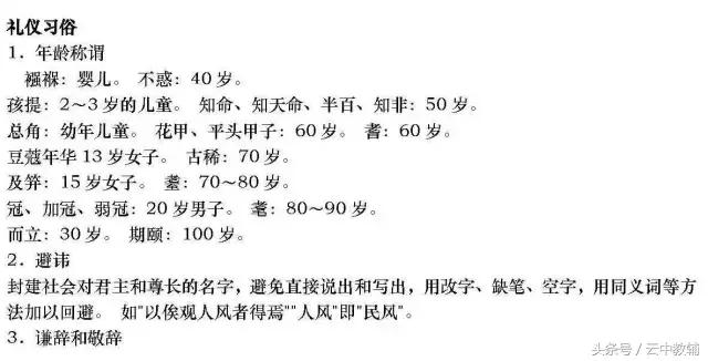 基础知识的：高中语文文学常识超全汇总！可直接下载打印！