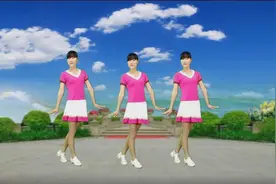 伤感情歌广场舞《泪满天》初级入门32步，一看就会！