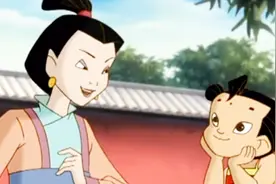 哪吒传奇：哪吒妈妈给哪吒讲女娲娘娘造人的故事，哪吒听的好认真