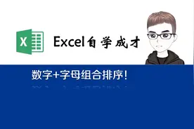 Excel技巧：字母和数字的组合排序！视频封面