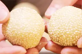 紫薯芝麻球（麻团）的做法，个个圆润饱满，炸制过程不开裂不溅油视频封面