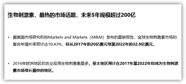 氨基酸类生物刺激素极具市场潜力 发展还需扫除认识盲点