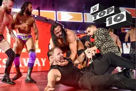 WWE十大入场区奇袭 HBK送Y2J下颚粉碎踢 巨石强森被nWo围攻视频封面