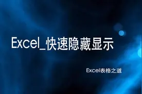 Excel快速隐藏显示视频封面