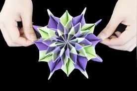 这种可以无限翻转的烟花折纸，很多人见过但不会折，其实非常简单视频封面