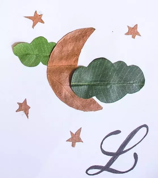 简单又省事的手工作品:7款树叶贴画,幼儿园手工作业再也不愁了