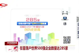 在蓉落户世界500强企业数量达285家视频封面