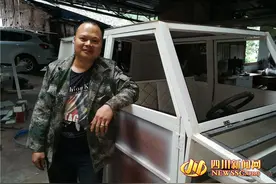 厉害了！自贡牛人用木工手艺造出一辆“电动汽车”图片