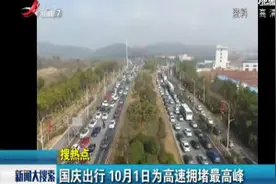 国庆出行 10月1日为高速拥堵最高峰