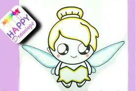 儿童简笔画教程：漂亮的小仙女，几步就可以完成，简单漂亮！