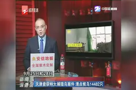 天津查获特大捕猎鸟案件，清点候鸟14482只视频封面