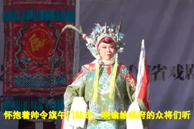 南阳市豫剧团陈立新《五世请缨》出征一折，这位大姐唱的真不错！视频封面