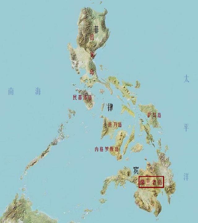 菲律宾地图(当今世界上正在闹独立的地区之六十九棉兰老岛菲律宾)