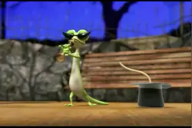 倒霉熊：倒霉熊被蛇吓晕，蜥蜴将蛇变没，倒霉熊抢蜥蜴风头