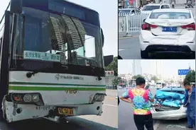 长沙一辆公交车疑因刹车失灵横冲直撞 造成4车受损3人受伤视频封面