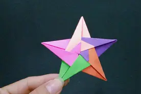 可以许愿的立体星星，步骤简单看了就能学会！漂亮的亲子手工折纸