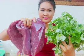 农村少妇拿来一大块牛肉，看看她是什么做法！视频封面
