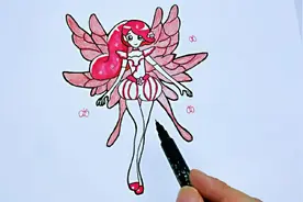 开朗活泼的山茶花精灵王简笔画，画法简单又可爱，喜欢不要错过视频封面