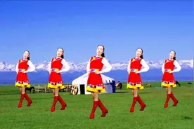 入门广场舞《祝酒歌》草原天籁之音，大气豪爽，好听又好看附分解