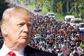 墨西哥边境聚集数千移民前往美国 特朗普发警告威胁视频封面