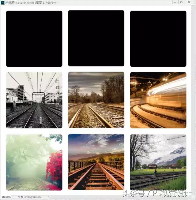 用ps如何制作九宫格照片?