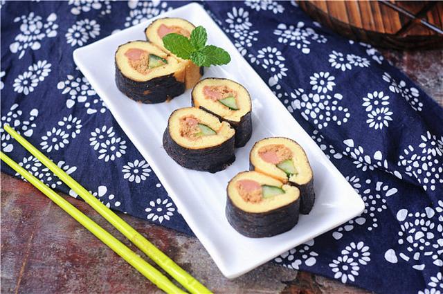 紫菜肉松蛋糕卷的做法 让蛋糕卷颜值翻倍