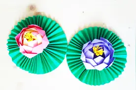 创意折纸DIY，教你如何制作漂亮的莲花，荷花折纸教学视频封面