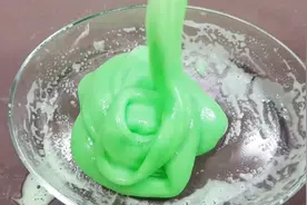 用卫生纸也能做绿色拉面泥？无胶水硼砂，拉伸效果感觉比买的还好视频封面