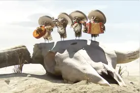 搞笑变色龙鹰爪逃生，悲催癞蛤蟆神助攻