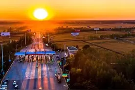 盘海营高速公路盘锦互通桥——从无路可走到交通枢纽图片