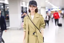 佟丽娅把“过腰风衣”穿火了，时髦显瘦又高级，上演老娘天下最美图片