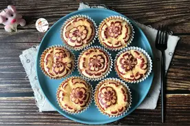 冬天早餐，用3个鸡蛋做一盘拉花小蛋糕，松软香甜，比买来的好吃图片